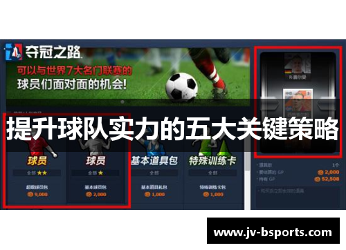 提升球队实力的五大关键策略